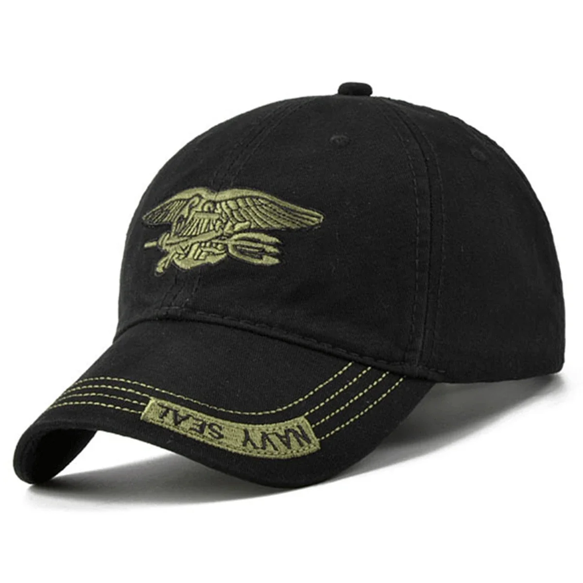 للجنسين البحرية ختم التطريز قبعات البيسبول ربيع الخريف في الهواء الطلق قابل للتعديل قبعات عادية واقية من الشمس قبعة قبعة رياضية