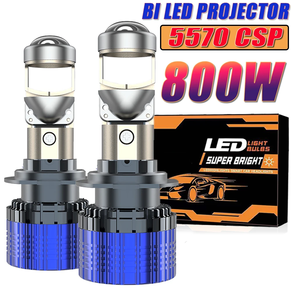 

H7 H4 Bi LED Projector Headlight Bulb for Car 1200000LM H11 H9 H8 9005 HB3 9006 HB4 Canbus Auto Mini Lights with lenses Fan 12V