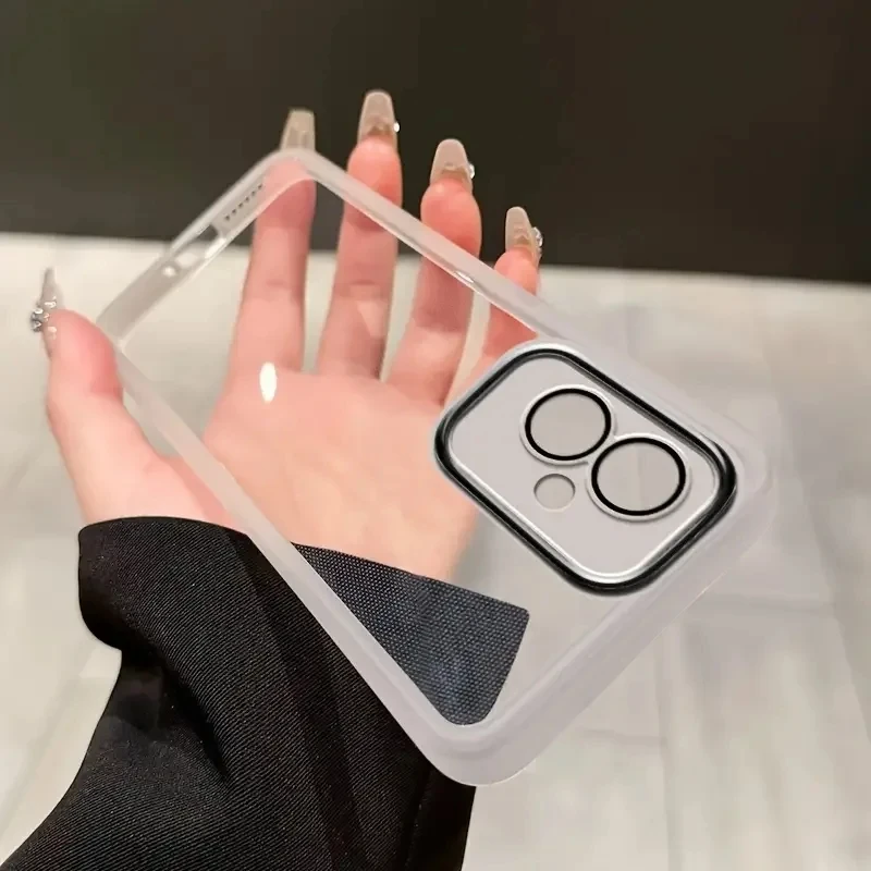 Funda blanda transparente para teléfono Motorola Moto G35 5G G14 G24 G04 E14 G34 G32 G54 G85 G84 G75 G15 G05 cubierta protectora de lente de cámara