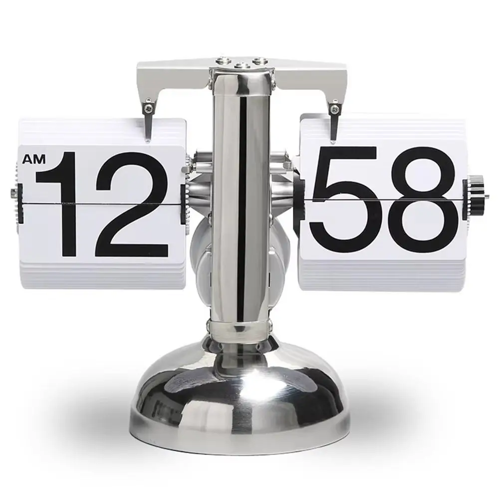 Reloj Digital con Cambio de Página Automático, Mecanismo Interno de Engranajes, Relojes de Cuarzo Extraíbles con Movimiento de Cuarzo