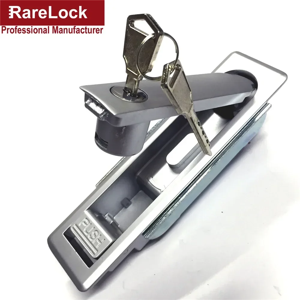 Handle Cabinet Key Lock Zinc Alloy for Bus Truck Car Trunk Electronical Locker Air Box Rarelock MS213 g