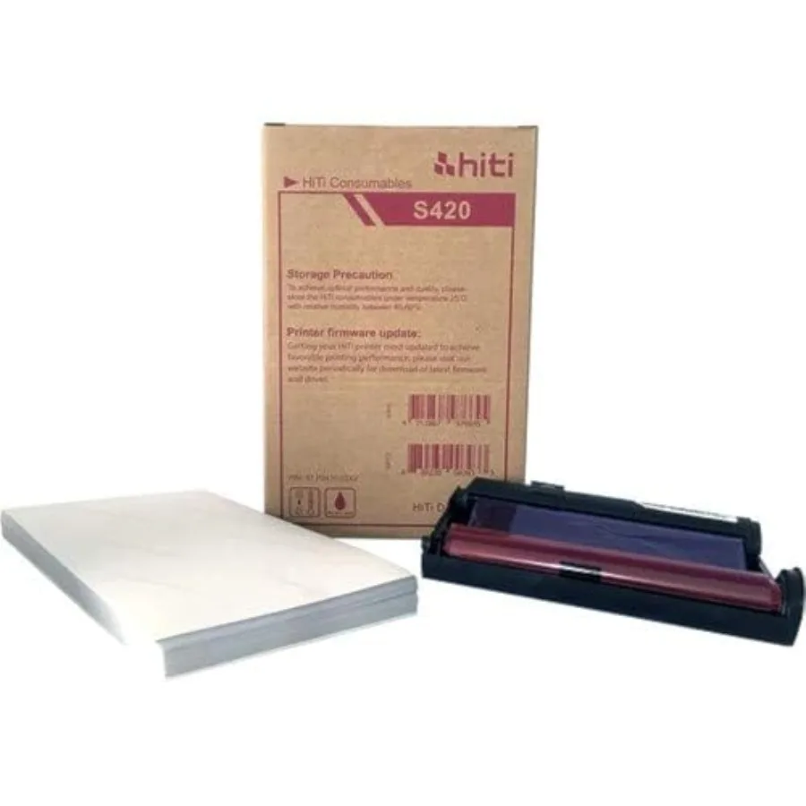 

4x6'' P-100 Media Print Kit for S420 Photo Printer 100 Prints 87.P3414.06XT