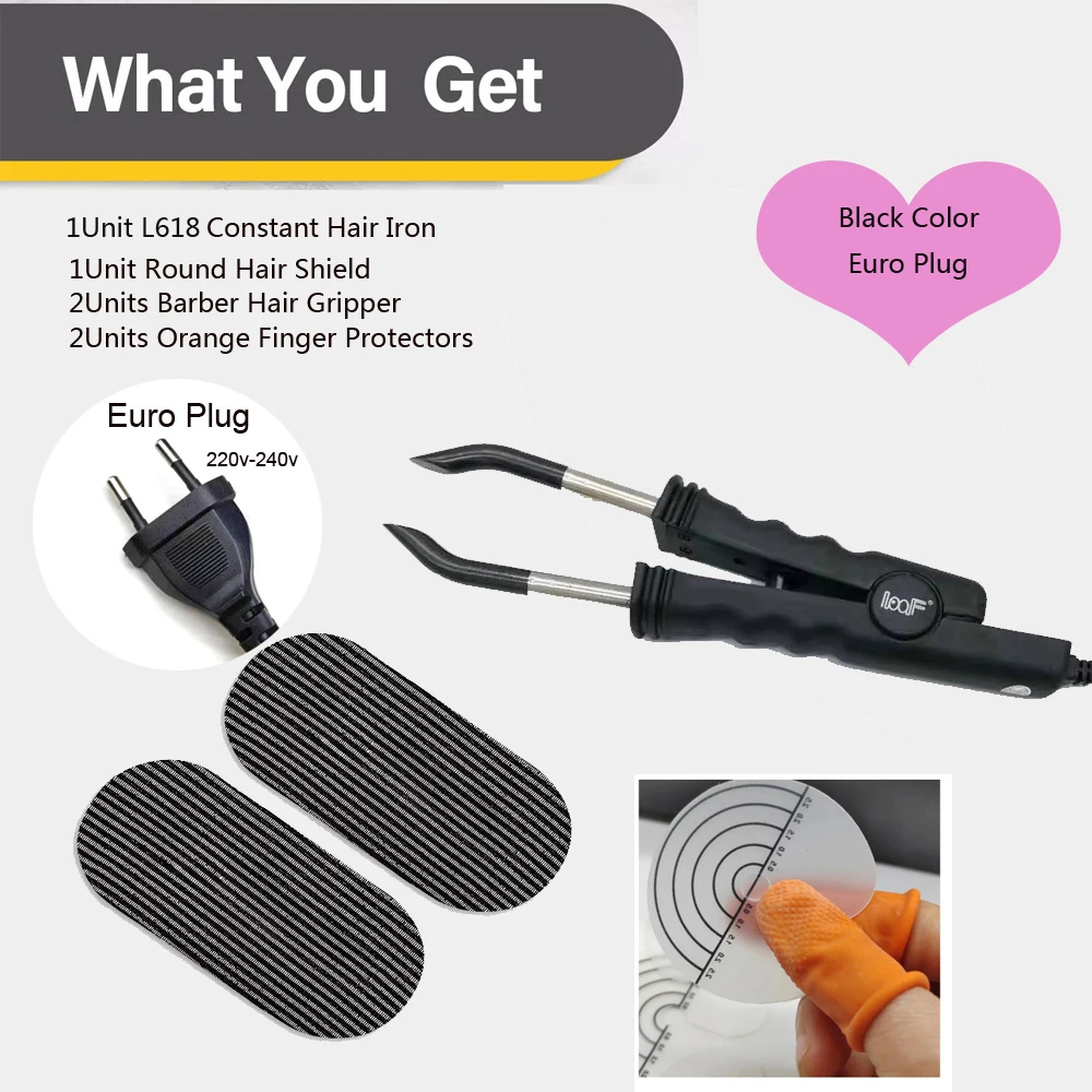 

Constant Extension Tongs 1Pc L618/ for hairextension Fusion Iron Hair Connectors Keratin Bonding Keratin Welding Hair salonTool