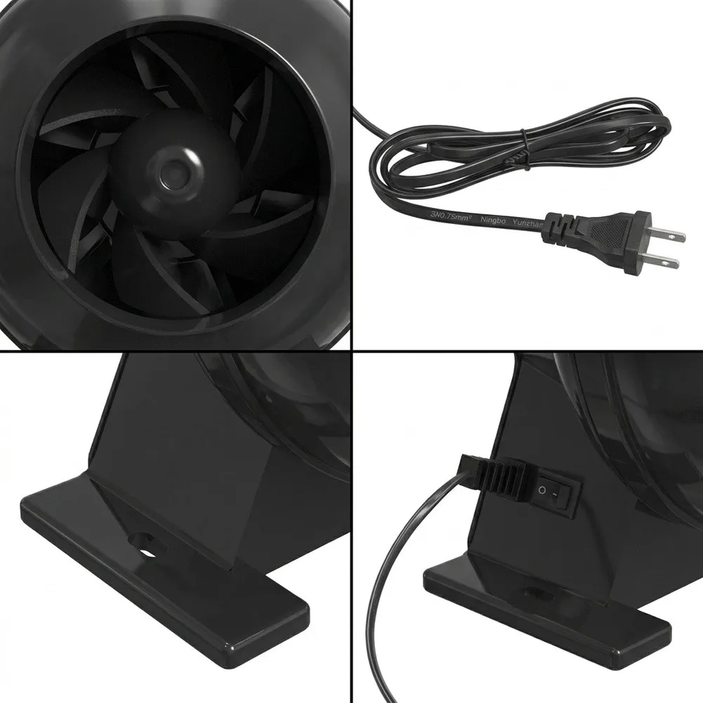 Stepless For Velocity Adjustable Duct Fan 4 inch for Optimized Ventilation in Greenhouses and Indoor Cultivation