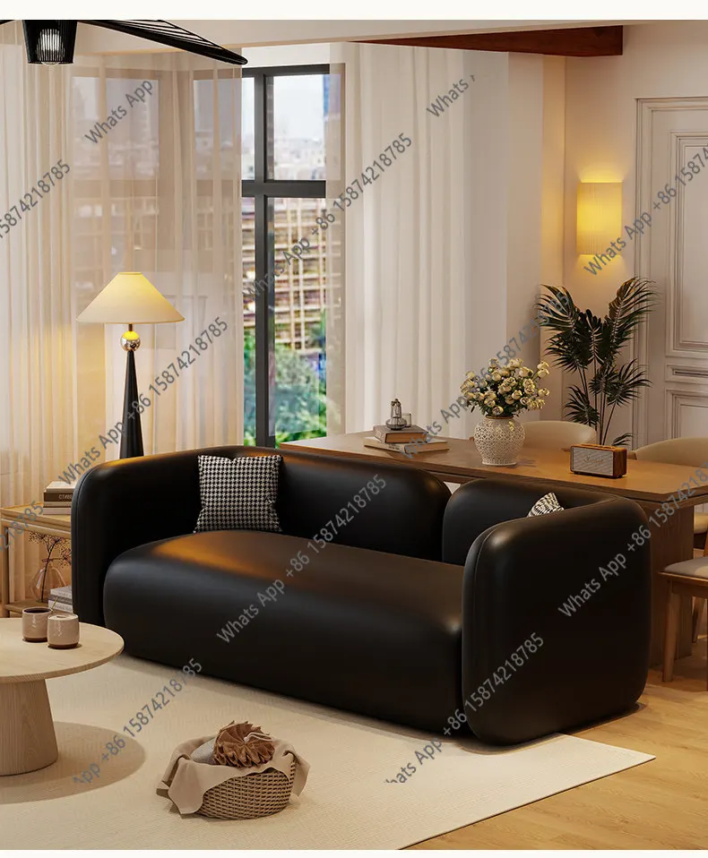 

Bn Cream Wind Sofa Small Apartment Living Room 2026 New Bedroom Double Triple Clothing Store Straight Row Small Sofa