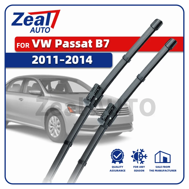 LHD Frontwischerblätter für Volkswagen VW Passat B7 2011 2012 2013 2014 Limousine WAGON Variant Alltrack Windschutzscheibe 2 Stück Zubehör