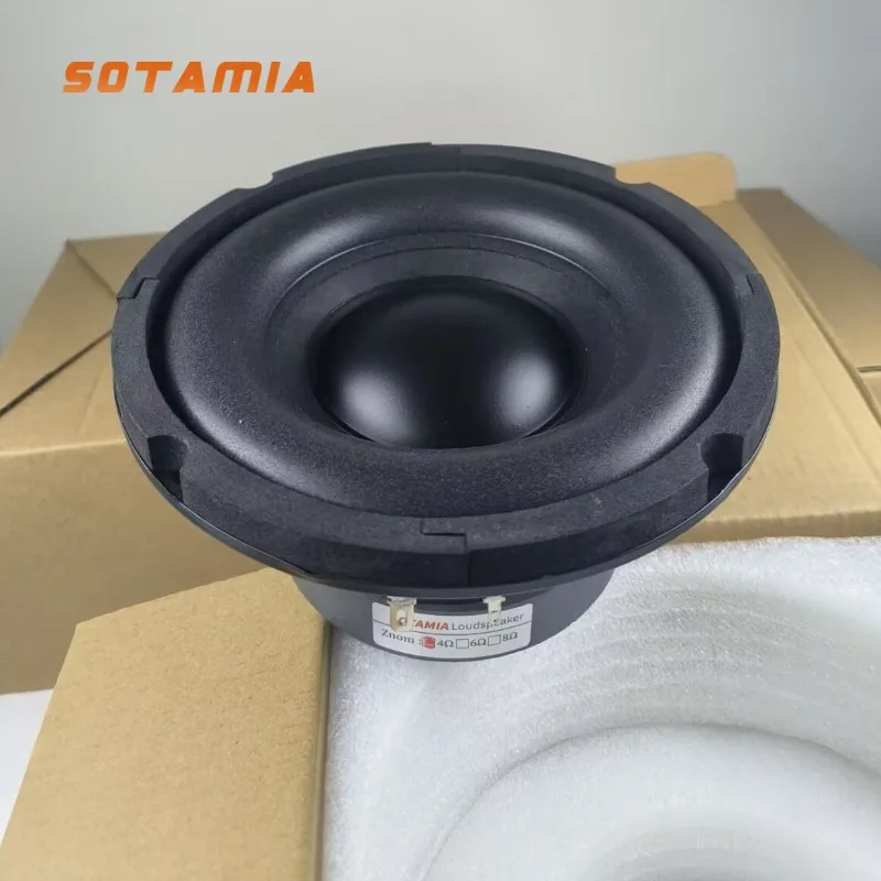 SOTAMIA 1Pcs 100W Power Subwoofer Speakker 6.5 Inch Woofer Speakers Bubble Edge Audio HIFI Music Sound Loudspeaker DIY Bookshelf