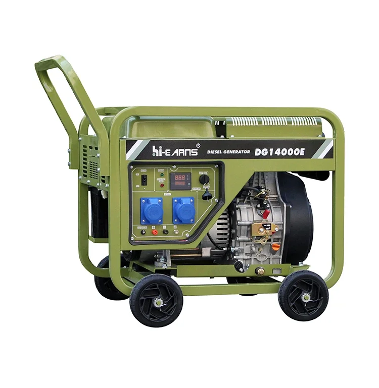 High quality 10KW single cylinder air cooled open portable diesel generator with patent engine price