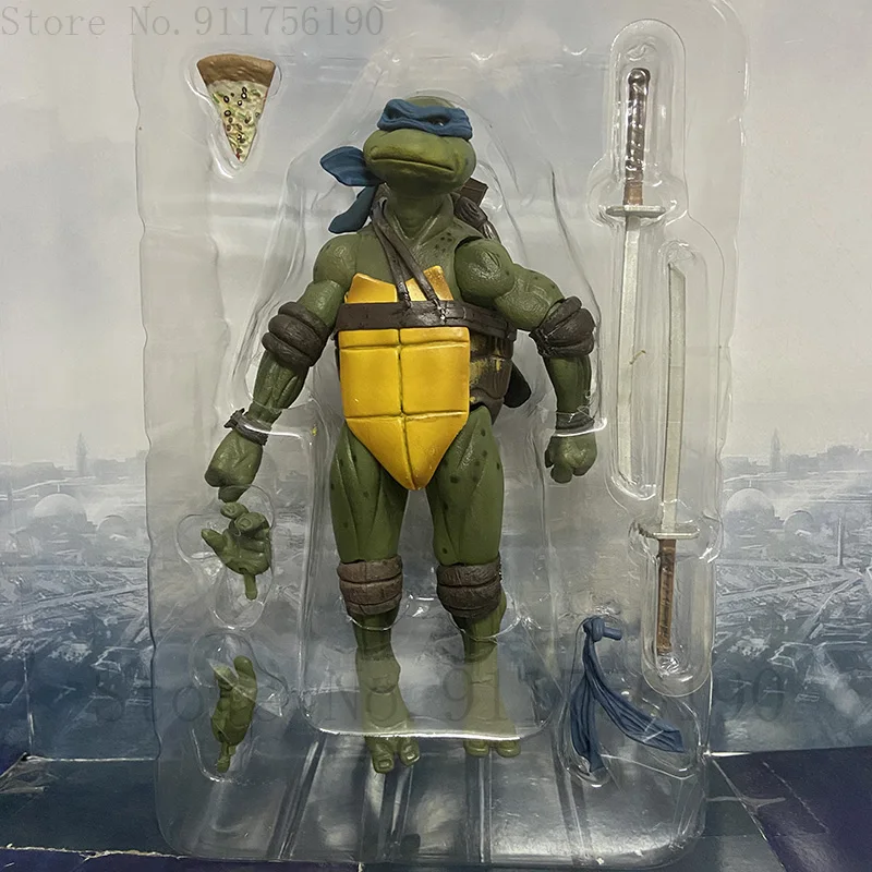 Film NECA Mutant Ninja Turtles Actionfigur Raphael Donatello Michelangelo Leonardo Shredder Krang Figuren Spielzeug – Detail 25