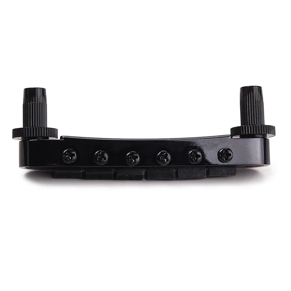 

Roller Saddle Guitar Bridge Plated Coating Durable Replacement For Electric Jazz Guitar Parts Accessories Black Ga105