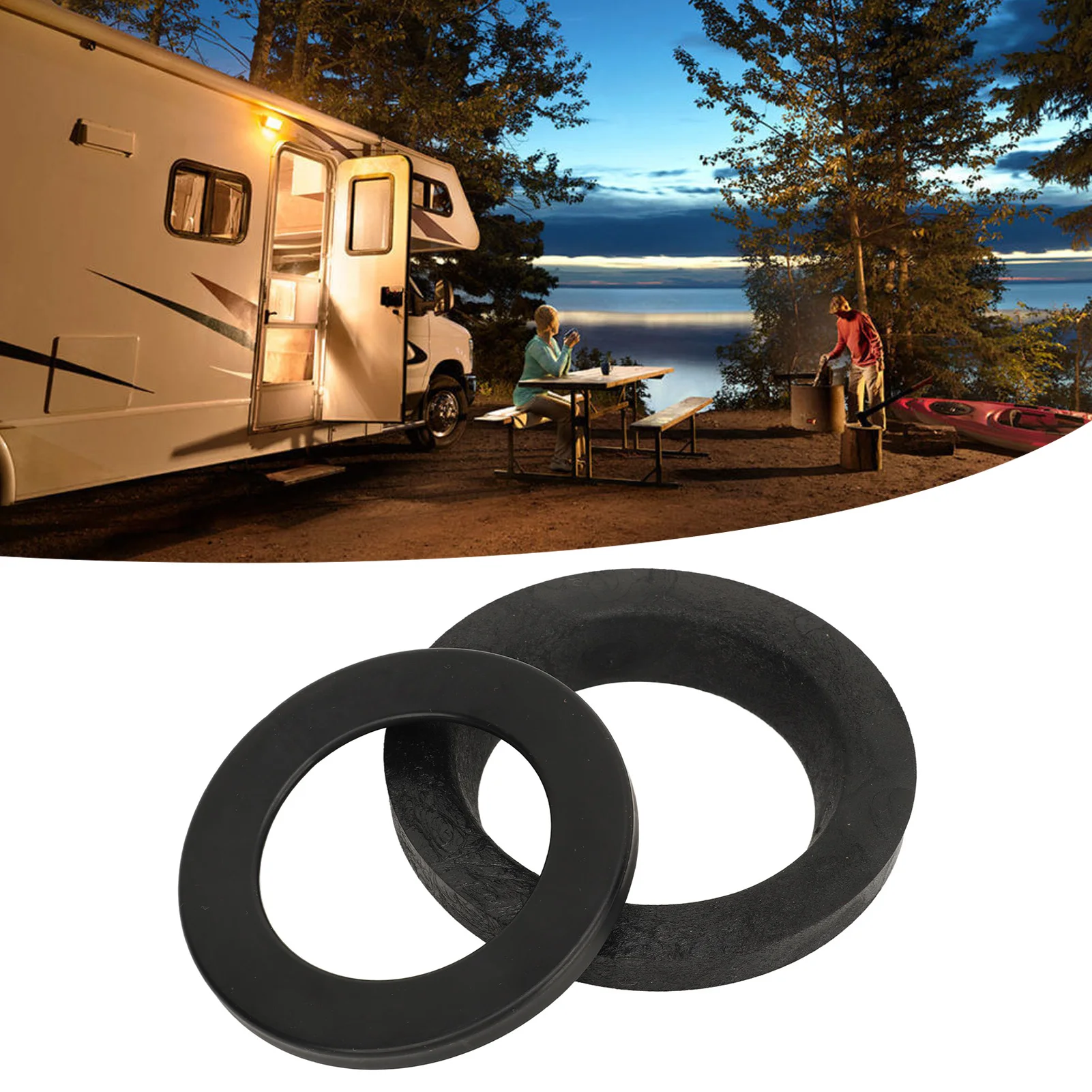 

2 шт. уплотнение для унитаза для автофургона 34120, простая установка, замена уплотнения шарика для отходов для Thetford Aqua-Magic