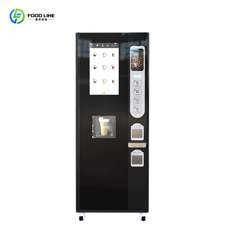 

Hot-selling Freshly Ground Coffee Vending Machine in Shopping Districts Mini Coin Operated Coffee Vending Machine for Sale