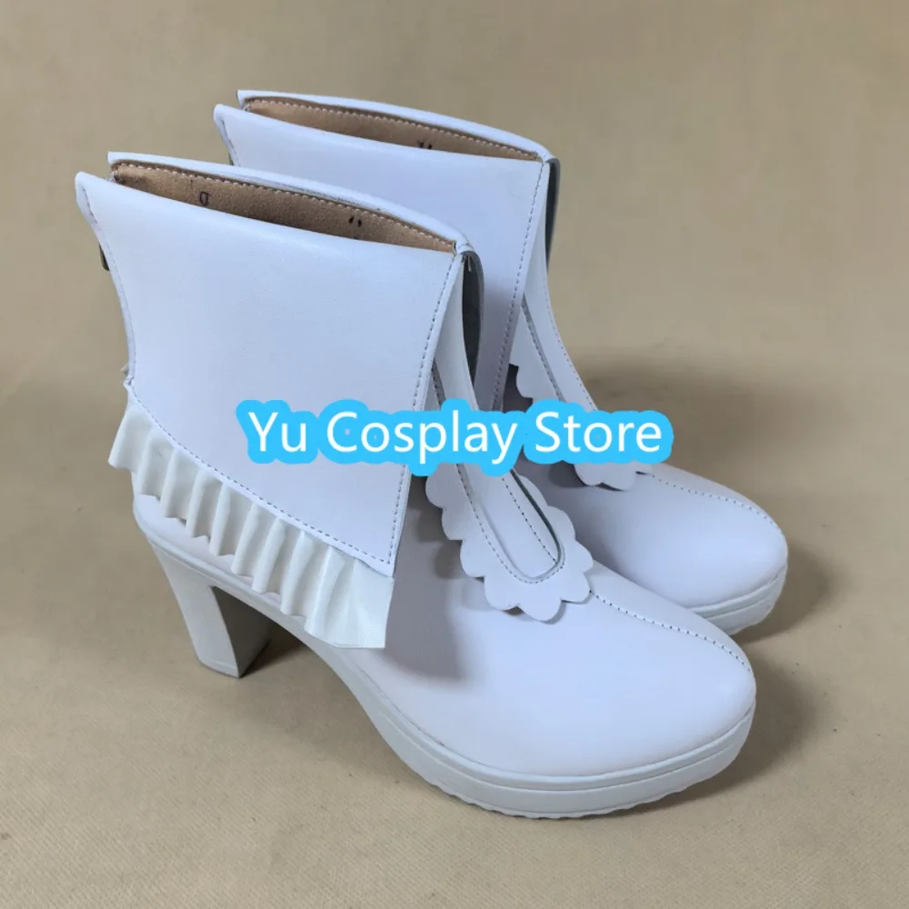 Wit Konijn Jurk Cosplay Schoenen Voor Anime Tentoonstelling Prestaties Anime Cosplay Schoenen Laarzen Halloween Kostuums Rekwisieten