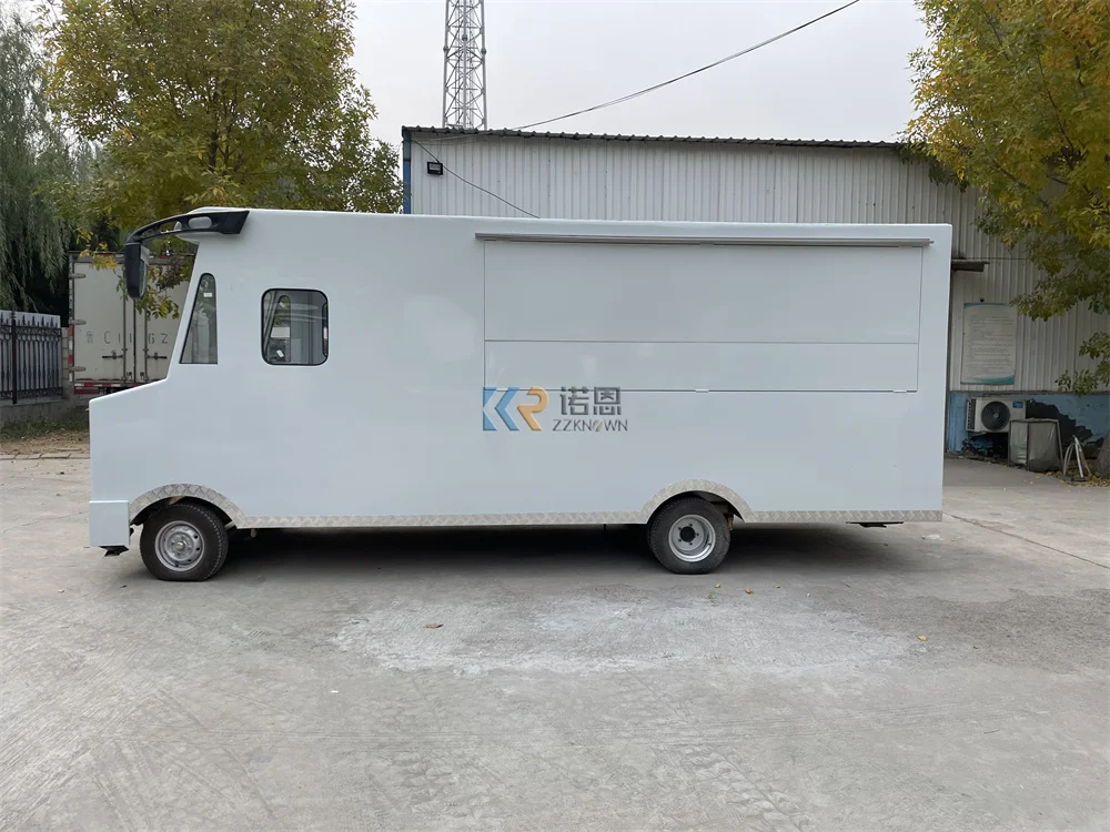 Reboque de comida elétrico móvel cozinha café sorvete carrinho comcesão personalizada caminhão de comida van lanche caminhão de cachorro-quente