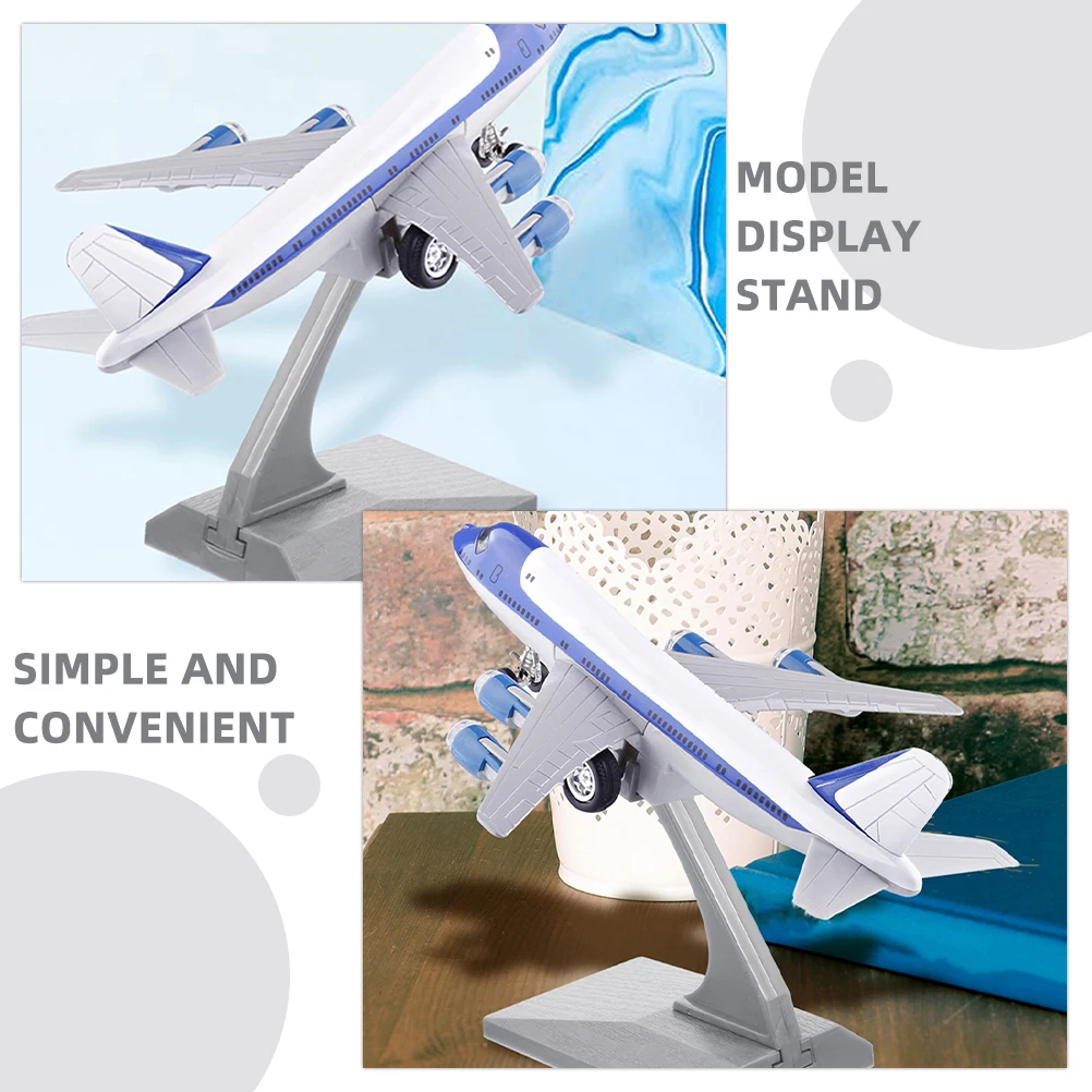 2Pcs Aircraft Models Stand Airplane Holder Plastic Display Stands Plane Model Showing Stand Kids Collection Gift 2024 New