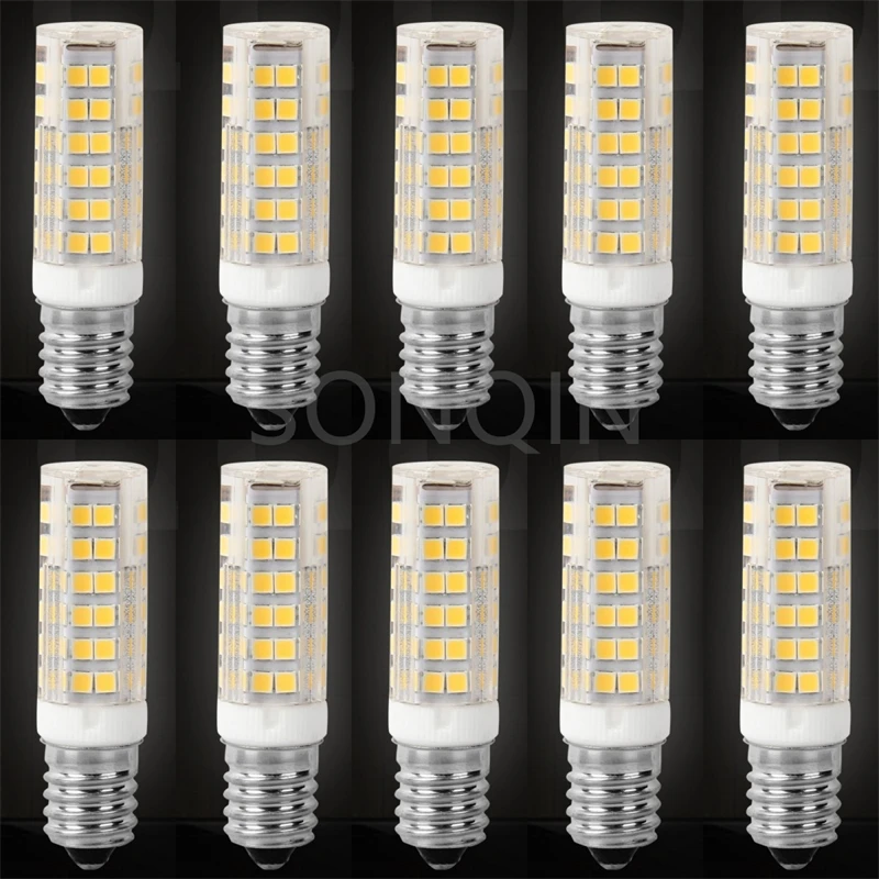 

10X Super Bright E14 LED Lamp AC220V 7W 9W 12W 15W 18W Ceramic SMD2835 LED Bulb Warm/Cool White Spotlight replace Halogen light