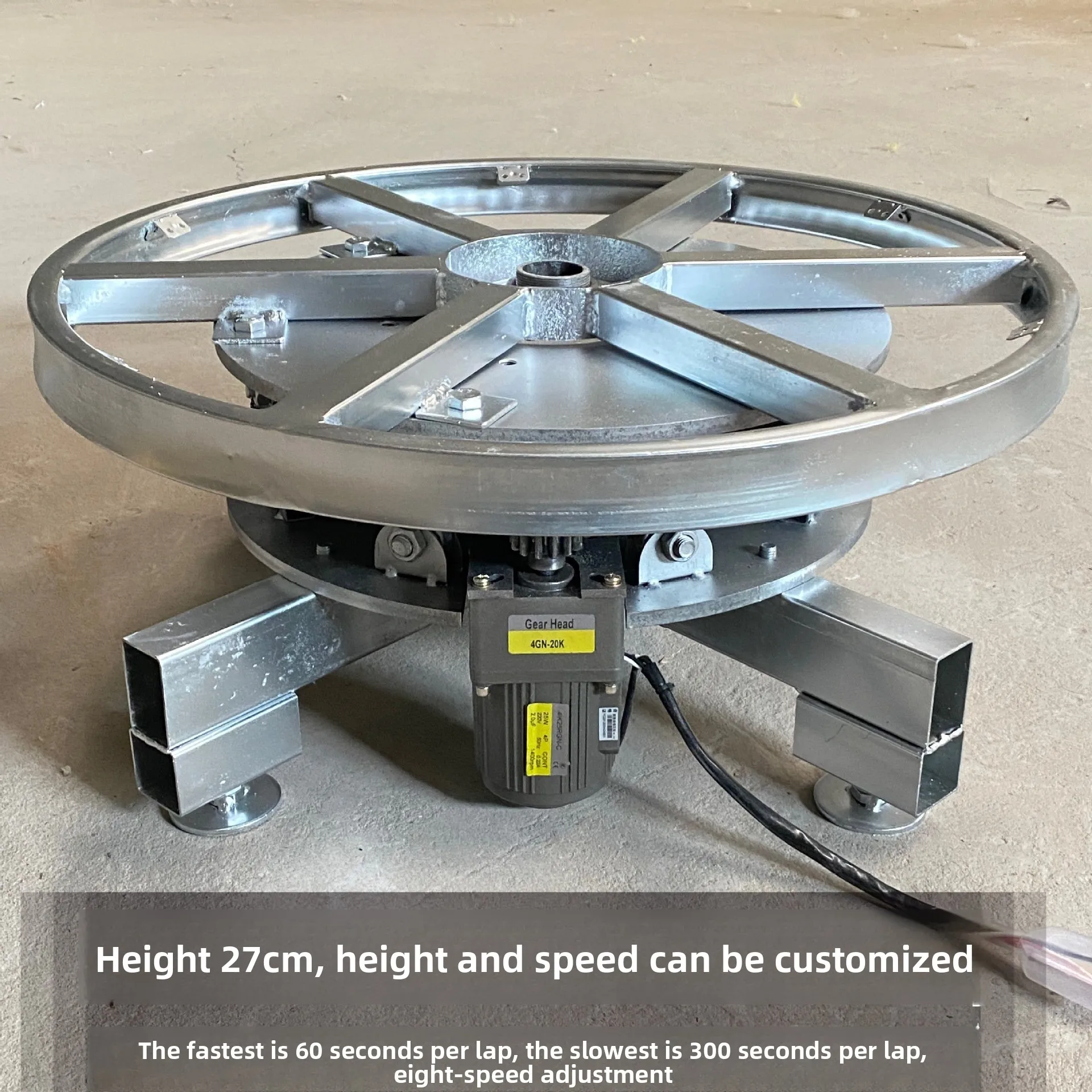 Electric Turntable Display Table, Remote Control Speed Control Display Table, Industrial Multifunctional Turntable