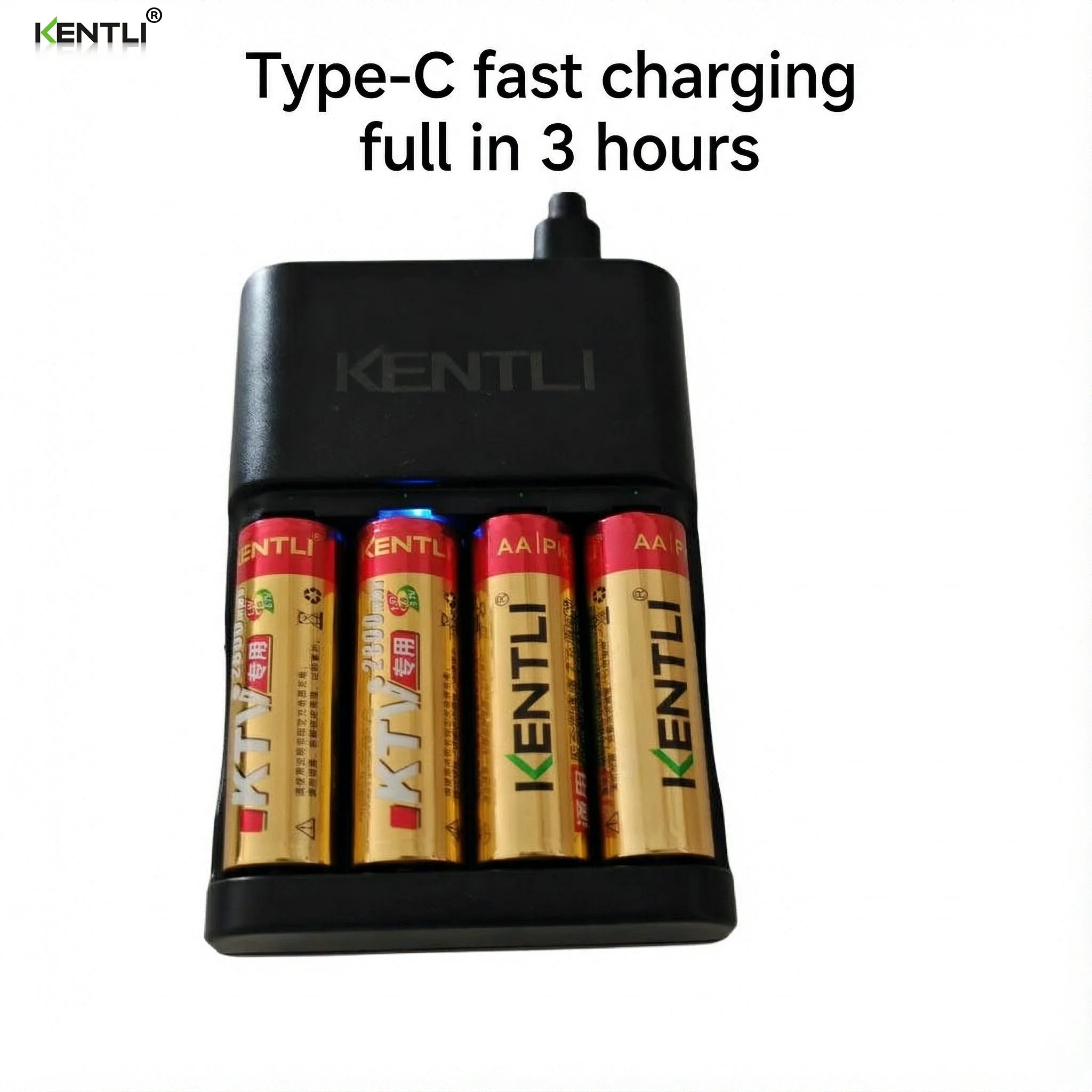 KENTLI KTV 1.5V 2600mWh li-ion Rechargeable battery Lithium Battery for Multimeter Microphone Toy Remote Control KTV use+Charger