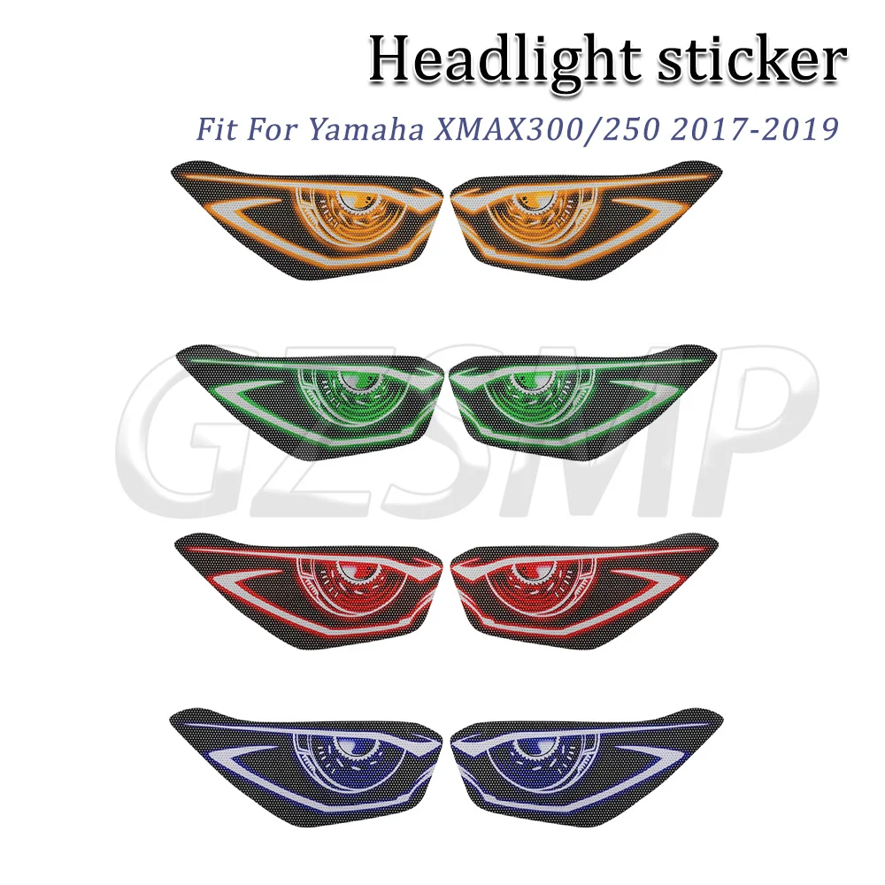 Headlight Sticker Waterproof Motorcycle Decals Fit for Yamaha XMAX300 XMAX250 2017 2018 2019 Headlight Protective Sticker