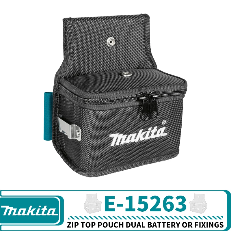 Makita E-15263 Zip Top Pouch Dual Battery or Fixings Power Tool Accessories