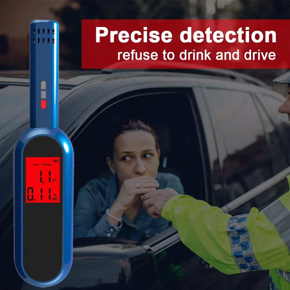 Alcohol tester Blow type alcohol tester Drunken driving gas detection