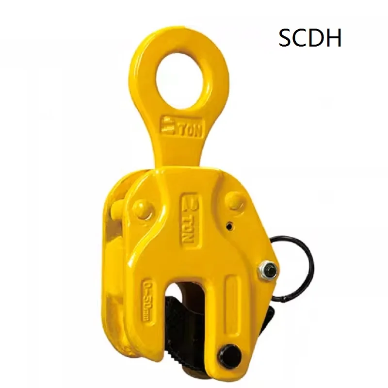 0.8T  0-16MM CDH type vertical plate lifting clamp universal steel sheet clip 1Ton YG type solid round tube stock grab lifter