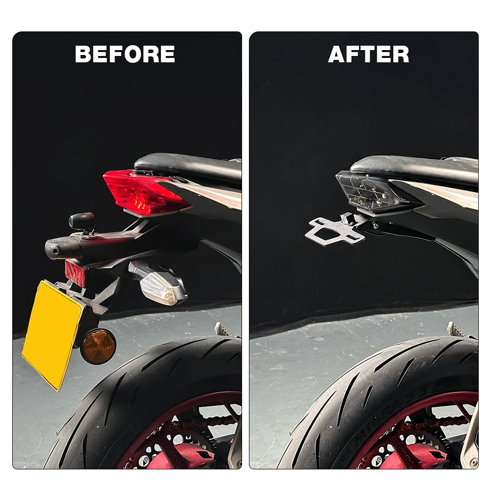 For Kawasaki Ninja 250 300 Z250 Z300 Motorcycle Folding License