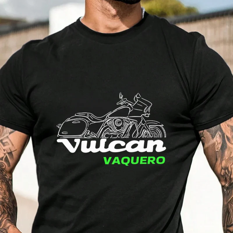 

Футболка Vulcan 1700 Vaquero Motor для мужчин, уличная одежда в стиле хип-хоп, унисекс, повседневные модные топы с короткими рукавами