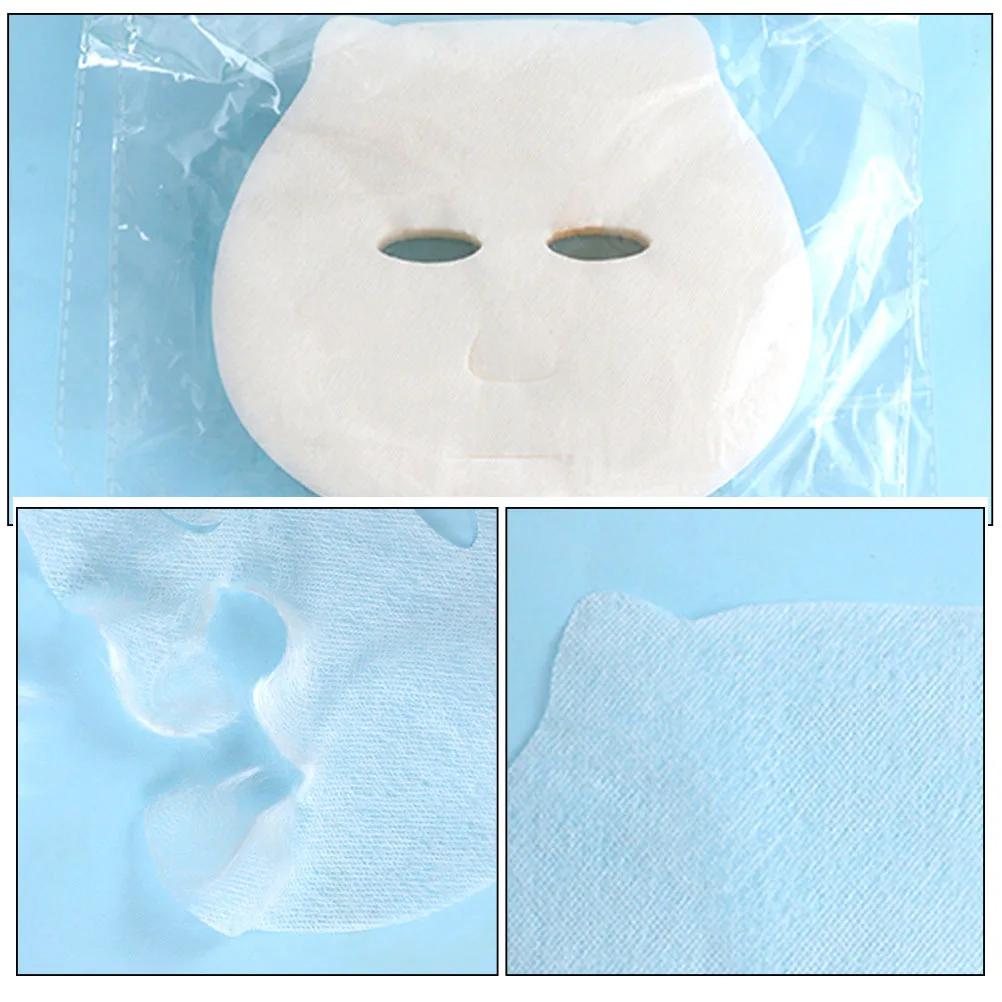 

100pcs Face Mask Paper Disposable Non-Woven Moisturizing Masks For Skin Care Facial Sheet Mask Daily Use At Home
