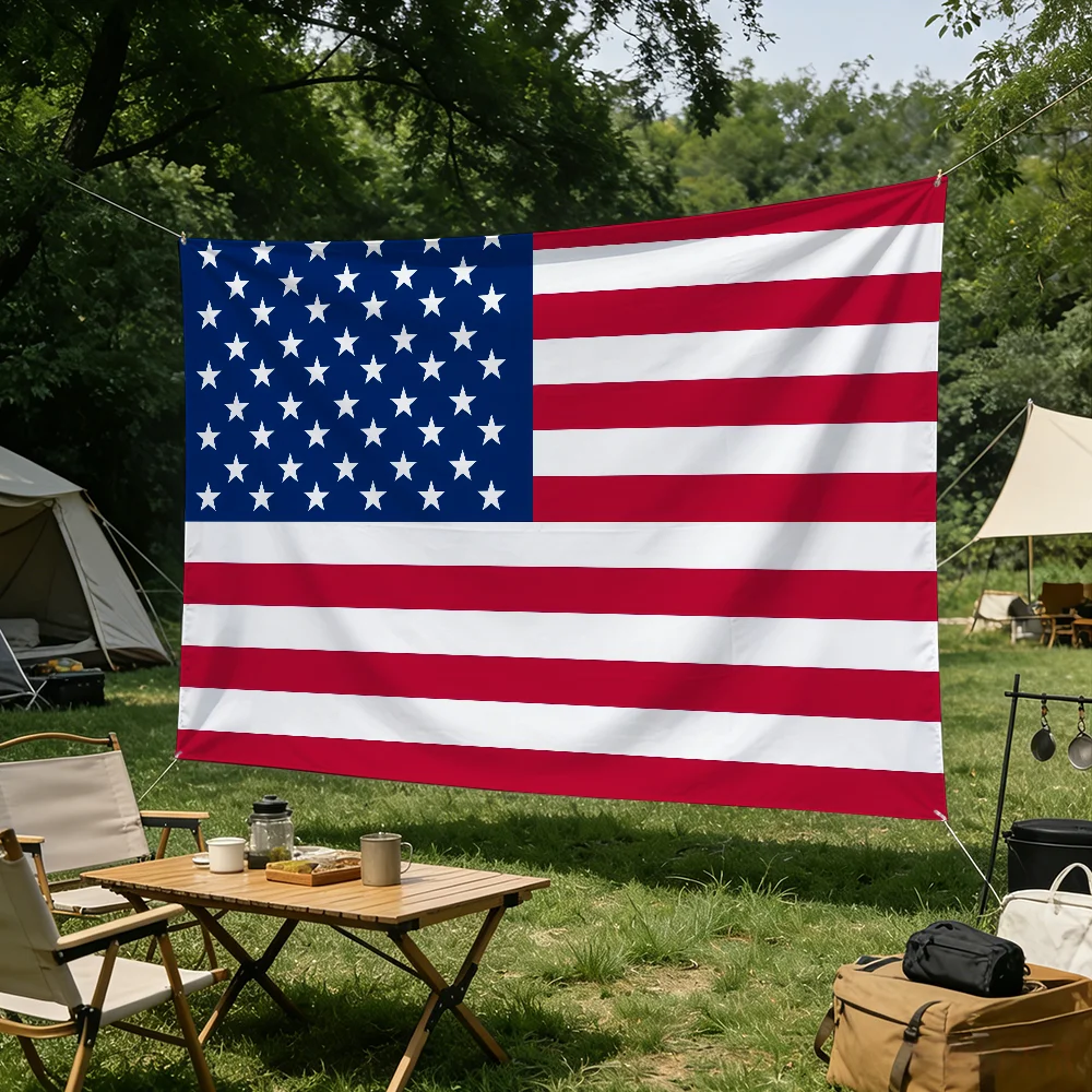 ธงโฆษณาสีสันสดใสของอเมริกา สำห - Outdoor Camping Usa บทวิจารณ์และราคา