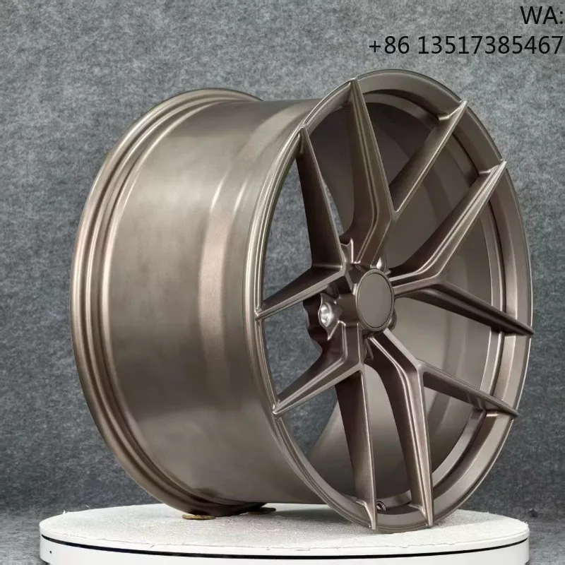 Polished Bronze Forged 18-Inch Aluminium Alloy Racing Car Wheels 6J-13J Bright Finish Passenger Car Wheels