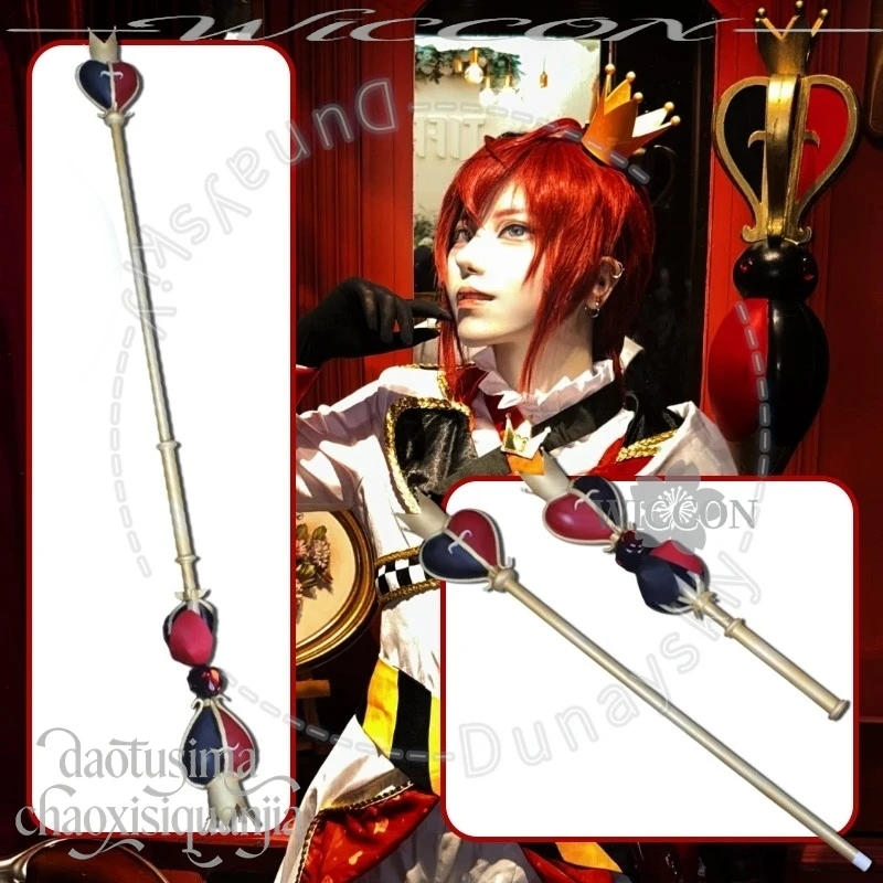 

Аниме-игра Twisted-Wonderland: Косплей-реквизит Heartslabyul Riddle Rosehearts, 150 см, 3D-трость из полимолочной кислоты, аксессуары, волшебная палочка