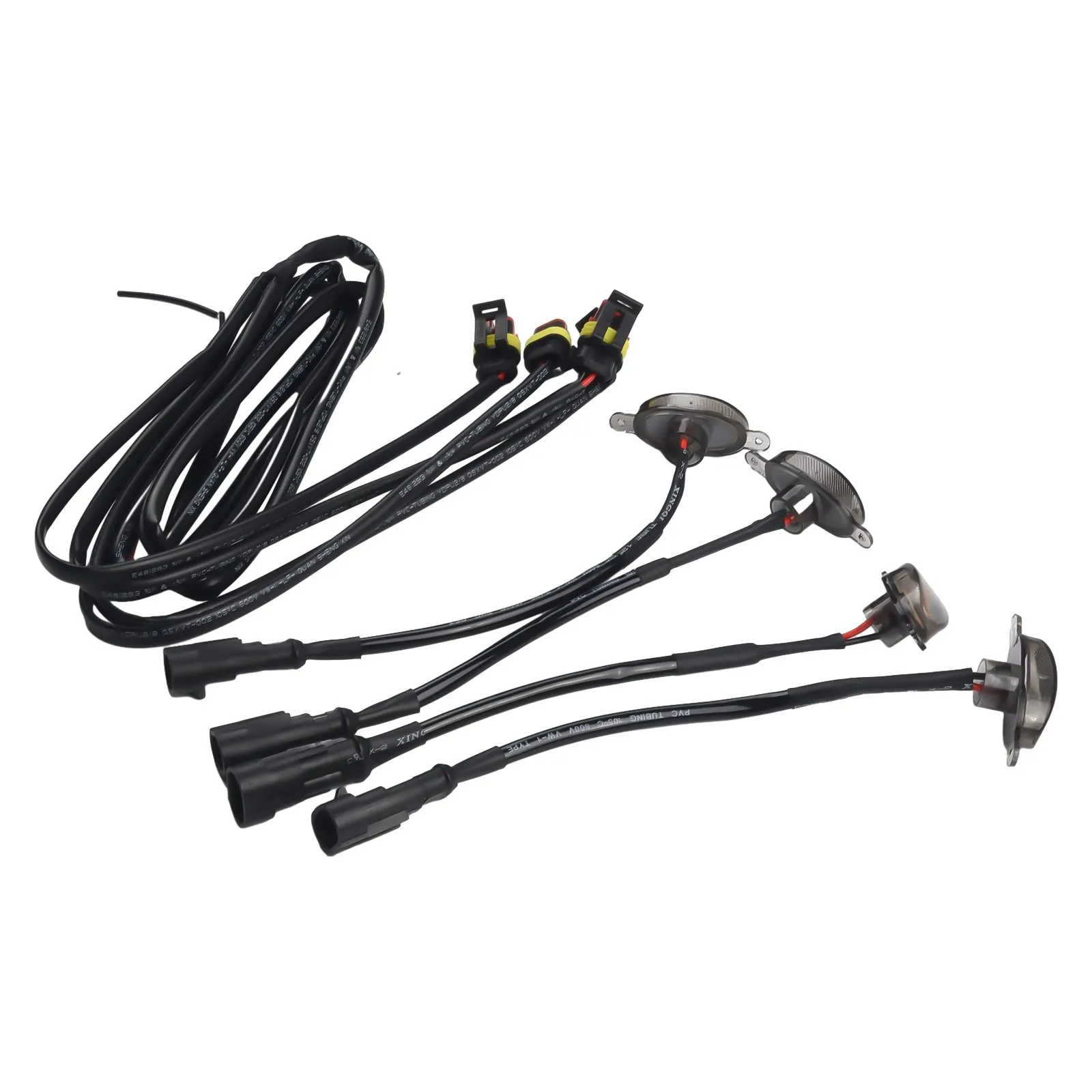 Calandre LED en plastique ABS pour voiture, style Raptor léger, pièces de rechange utiles, 2003-2021, 4 pièces avec fil