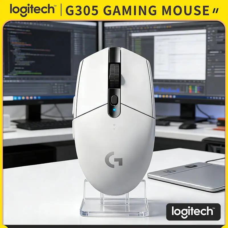 

Wireless Logitech G305 Mouse, 1ms Lag-Free, 12000 DPI HERO, 6 Custom Buttons, 250hr Battery, 99g, PC Mac Gamers