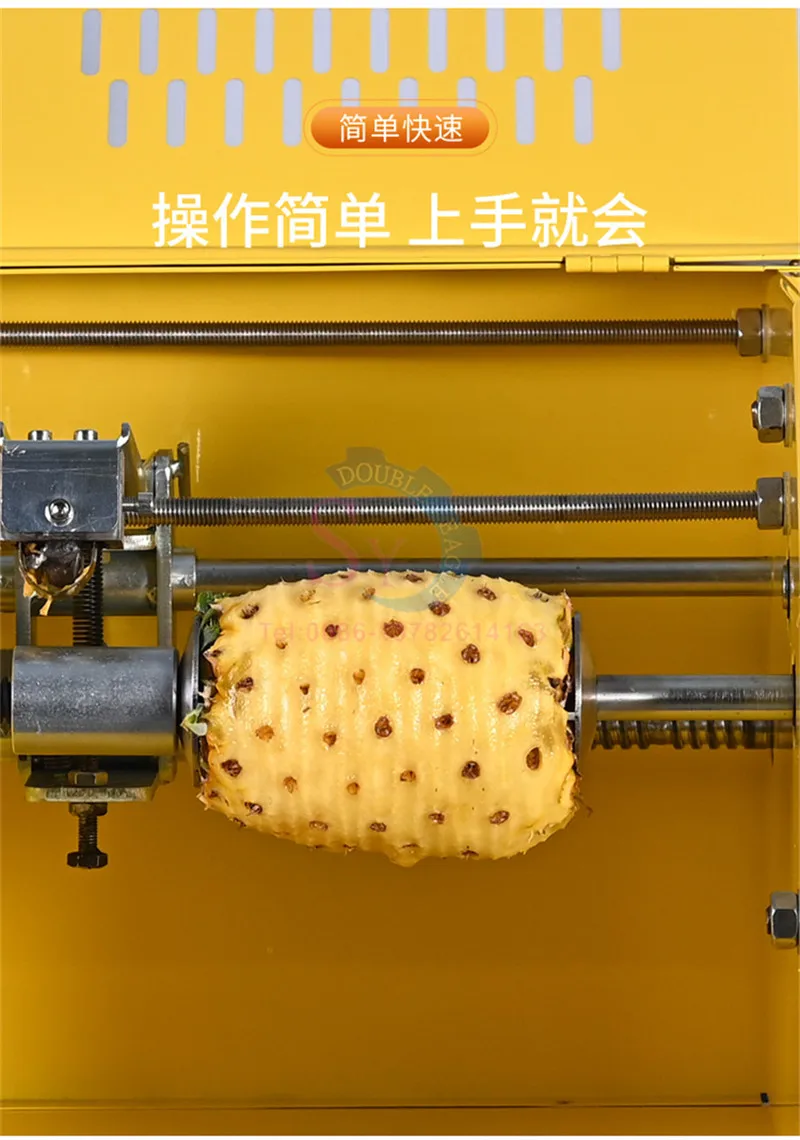 手動パイナップル機,果物と野菜の皮むき器,発電機,工業用皮むき機