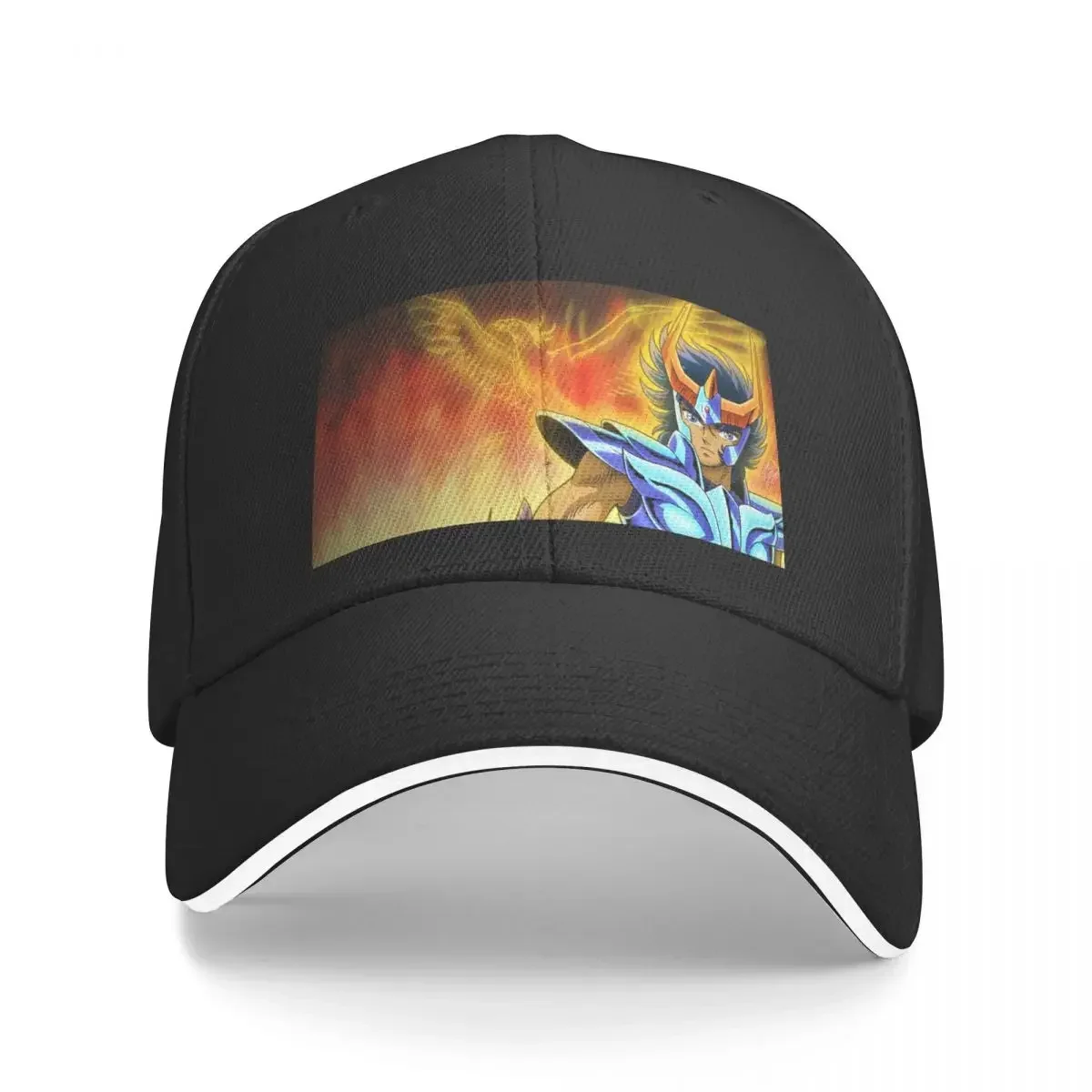 

Saint Seiya Knights of the Zodiac Ikki Phoenix Baseball Cap Icon Trucker Hat Gentleman Hat sailor cap for men Hats Man Women's