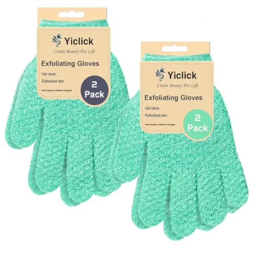 Heavy Exfoliating Gloves, Exfoliating Body Scrubber for Bath Shower Exfoliation, Body Scrub Exfoliator for Dead Skin Remover, E