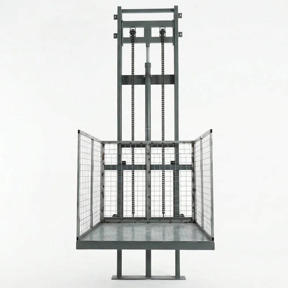 Hydraulic Household Cargo Lift Elevator with 24v Safety Controls 1000x1000mm Table Lifting Height