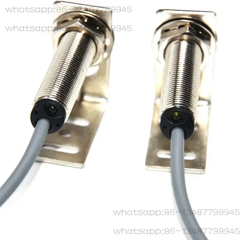 M12 Opposite Shot M18 Opposite Shot Laser Sensor Sensing Switch Infrared Visible Light Npn24v M12 Photoelectric