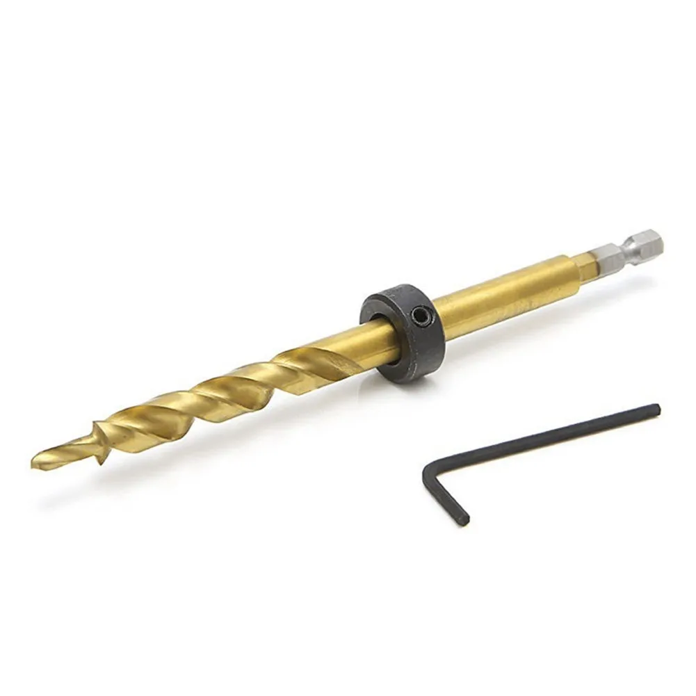 3 قطعة ثقب الجيب عرافة 3/8 بوصة خطوة مثقاب الخشب وقف طوق مجموعة ل دليل الرقصة النجارة يميل ثقب محدد الشحن السريع