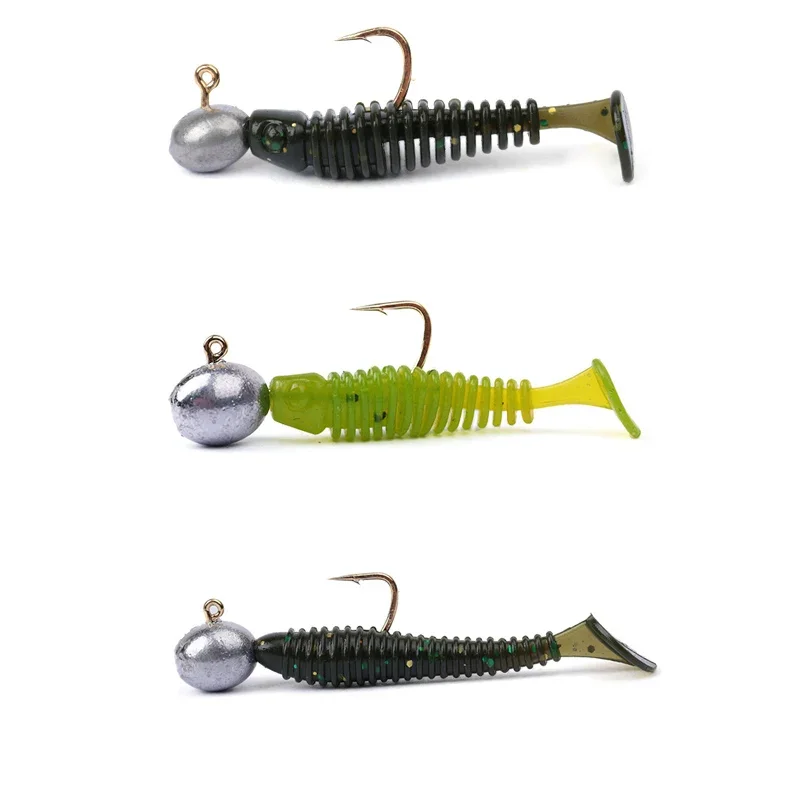 10pcs Mini Jig Head Hook Rockfish Exposed Lead Head Hook Barbed Hook Trout Soft Worm Lure Jig Fishing Hook Fishing Tackle image 5