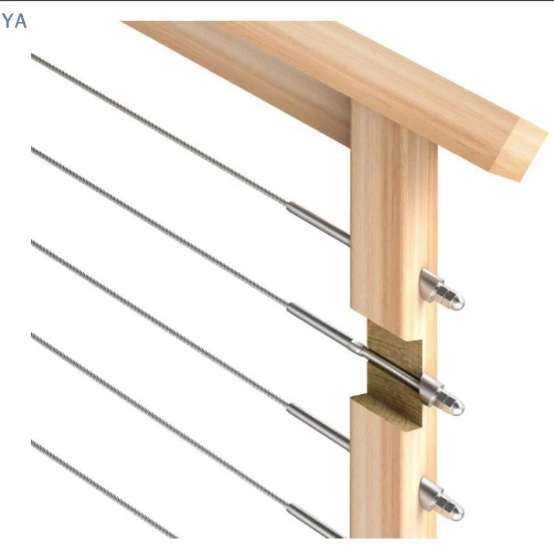 【AN】New Stainless Steel Cable Railing Stair Ends 1/4