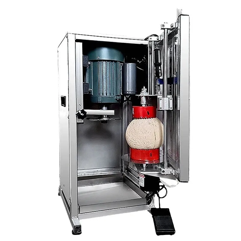 

Commercial coconut cutting artifact Electric coconut shell opening machine Electric coconut opening machine