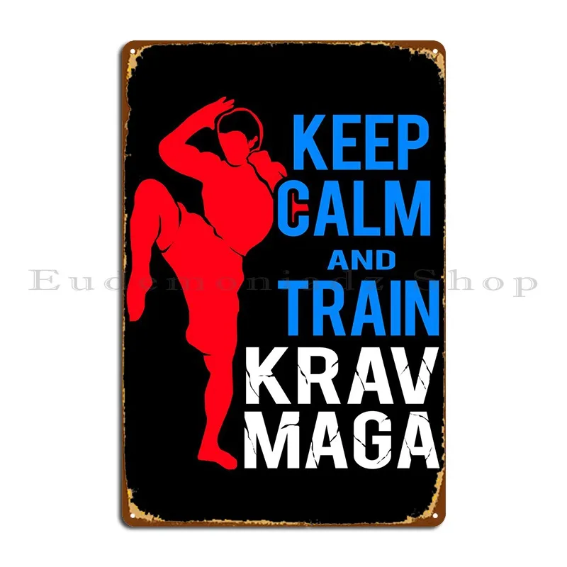 Krav Maga Keep Calm Metal Plaque Poster Vintage Wall Decor Pub Plates Print Garage Tin Sign Poster