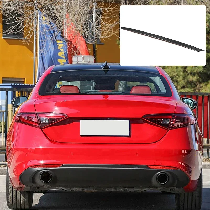 

1Pcs Real Carbon Fiber For Alfa Romeo Giulia 2017-2020 Car Rear Tailgate Trim Sticker Car Exterior Protection Accessories