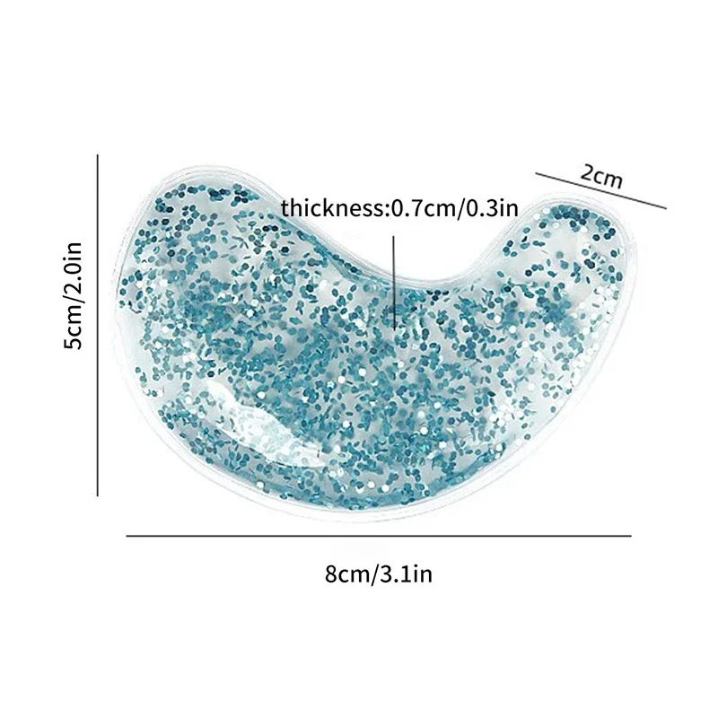 1 paio di Gel Eye Bag Patch Riutilizzabile Gel Eye Ice Pack Hot Cold Eye Patch Riutilizzabili Gel Eye Cooler Riscaldatore Patch Allevia Il Gonfiore