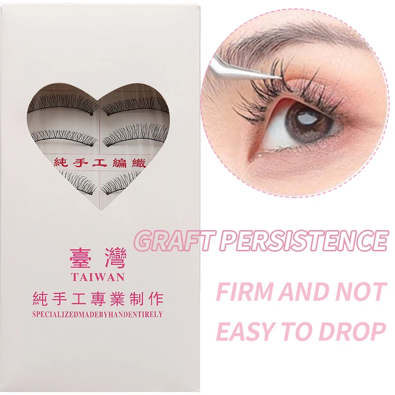 DINGSEN 10 Paar Natürliche Lange Wimpern für Make-up Weiche Kurze Vollstreifen-Wimpern Koreanische Handgefertigte 3D Beste Falsche Wimpern – Detail 6