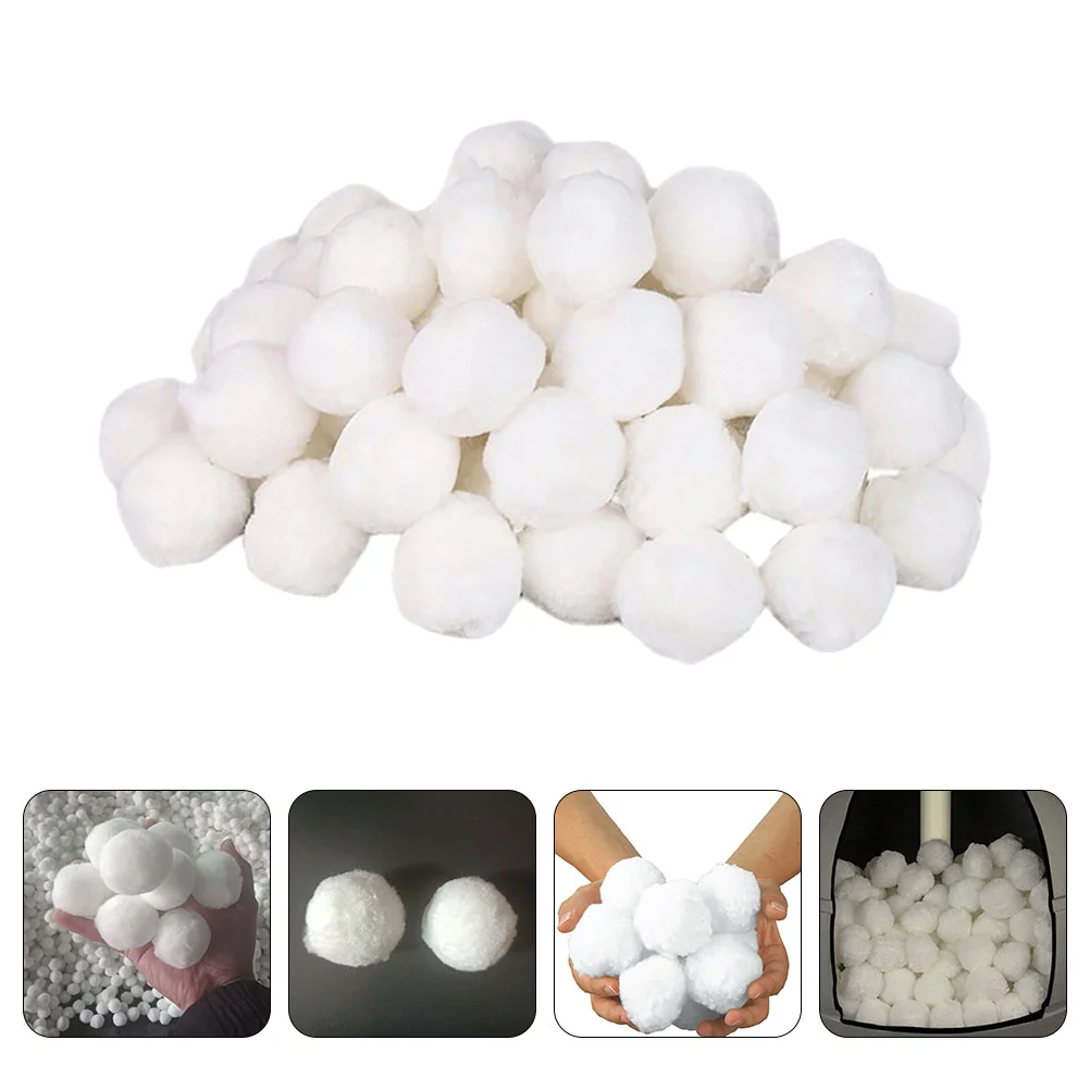 

Clear Bag Filter Sand Pool Ball Filtration Cleaning Balls White Polyester Fiber