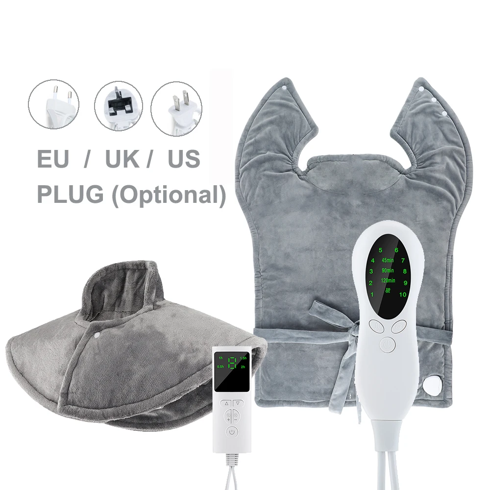 Electric Shoulder Neck Heating Pad Winter Back Warming Blanket 60*90cm Office Home 220/110V Hot Compress Shawl Washable Mat
