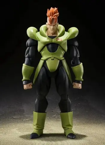 I lager Bandai Sh Figuarts SHF SDCC Android 16 Exklusiva Actionkaraktärer Anime Modellleksaker 6 best sales Android 16-figur - №6